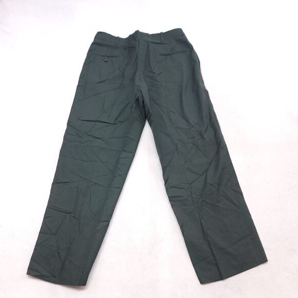 DSCP Medium Wash Button Zip Casual Chino Pants Mens Size 35S Green - Picture 9 of 9